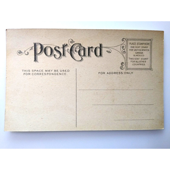 Fortune Fantasy Postcard Horoscope Astrology Scorpion Poem Sign 1907 Minard - Picture 2 of 2